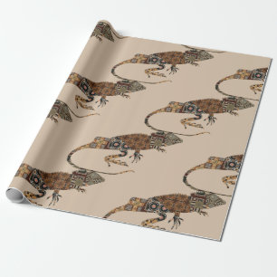 Cadeau Papier d'enveloppement Lizard