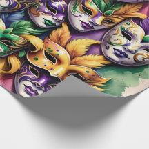 Papier d'enveloppement Mardi Gras