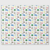 Cadeau Papier d'enveloppement Massachusetts (Plat)