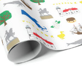 Cadeau Papier d'enveloppement Massachusetts (Coin rond)