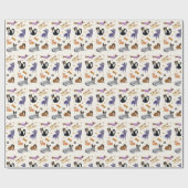 Cadeau Papier d'enveloppement mignon pour animaux de comp (Plat)