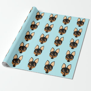 CADEAU PAPIER D'ENVELOPPEMENT MINIATURE PINSCHER