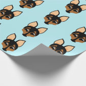 CADEAU PAPIER D'ENVELOPPEMENT MINIATURE PINSCHER (Coin)