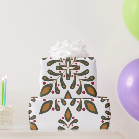 Cadeau Papier d'enveloppement moderne Boho Christmas (Cadeaux de fête)