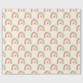 Cadeau Papier d'enveloppement moderne Boho Rainbow - Aqua (Plat)
