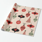 Cadeau Papier d'enveloppement moderne de Noël du milieu d (Déroulé)