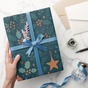 Cadeau Papier d'enveloppement moderne de Noël - tendance