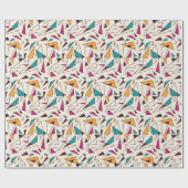 Cadeau Papier d'enveloppement moderne rétro 80s (Plat)