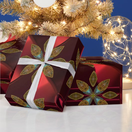 Cadeau Papier d'enveloppement moderne unique Festive Chic (Vacances)