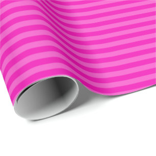 Cadeau Papier d'enveloppement monochromatique rose chaud