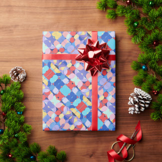 Cadeau Papier d'enveloppement Motif Abstrait Bauhaus