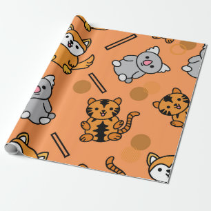 Cadeau Papier d'enveloppement Motif animal