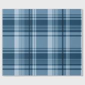 Cadeau Papier d'enveloppement Motif bleu plaqué (Plat)