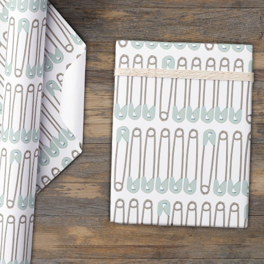 Cadeau Papier d'enveloppement Motif de couches bleues