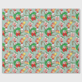 Cadeau Papier d'enveloppement Motif de Noël Pandas (Plat)