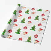 Cadeau Papier d'enveloppement Motif de Noël rétro (Déroulé)