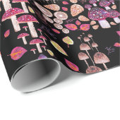 Cadeau Papier d'enveloppement Motif de nuit d'automne (Coin rond)