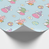 Cadeau Papier d'enveloppement Motif de Pâques mignon (Coin)