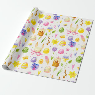 Cadeau Papier d'enveloppement Motif de Pâques mignon