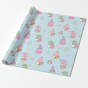 Cadeau Papier d'enveloppement Motif de Pâques mignon