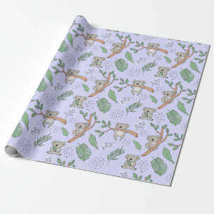 Cadeau Papier d'enveloppement Motif Koala