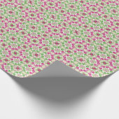 Cadeau Papier d'enveloppement Motif vert et violet (Coin)