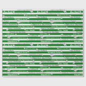 Cadeau Papier d'enveloppement multilingue pour Noël (Plat)