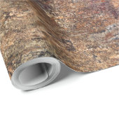 Cadeau Papier d'enveloppement naturel en pierre (Coin rond)