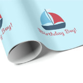 Cadeau Papier d'enveloppement Nautique (Coin rond)