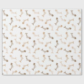 Cadeau Papier d'enveloppement neutre pour les os de poiss (Plat)