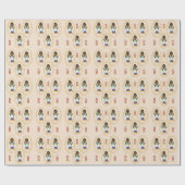 Cadeau Papier d'enveloppement noir (Plat)