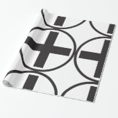 Cadeau Papier d'enveloppement noir plus (Déroulé)