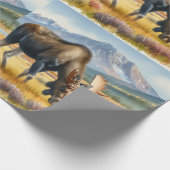 Cadeau Papier d'enveloppement numérique de l'orignal d'Al (Coin)