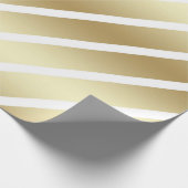 Cadeau Papier d'enveloppement or et blanc de luxe (Coin)