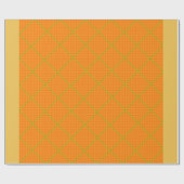 Cadeau Papier d'enveloppement or et orange (Plat)