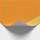 Cadeau Papier d'enveloppement or et orange (Coin)