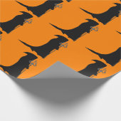 Cadeau Papier d'enveloppement orange de faucheuse (Coin)