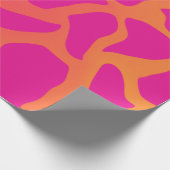 Cadeau Papier d'enveloppement orange et rose chaud (Coin)