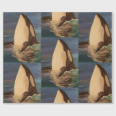 Cadeau Papier d'enveloppement Orca pour bébé (Plat)
