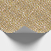 Cadeau Papier d'enveloppement orné or moderne (Coin)