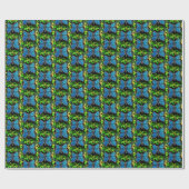 Cadeau Papier d'enveloppement papillon morpho (Plat)