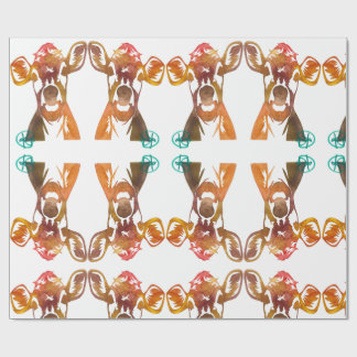 Cadeau Papier d'enveloppement parfait Lady Cow Art