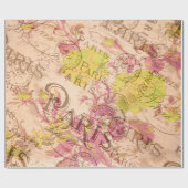 Cadeau Papier d'enveloppement Paris vintage (Plat)