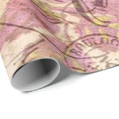 Cadeau Papier d'enveloppement Paris vintage (Coin rond)