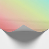 Cadeau Papier d'enveloppement Pastel bleu jaune Pêche (Coin)