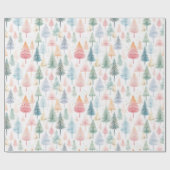 Cadeau Papier d'enveloppement Pastel Christmas Tree (Plat)