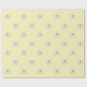 Cadeau Papier d'enveloppement Pastel Daisy
