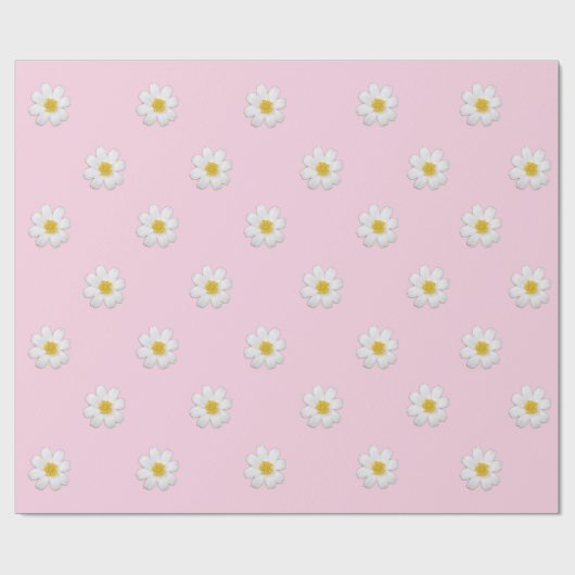 Cadeau Papier d'enveloppement Pastel Daisy (Plat)
