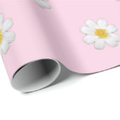 Cadeau Papier d'enveloppement Pastel Daisy (Coin rond)
