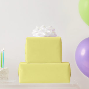 Cadeau Papier d'enveloppement Pastel Jaune